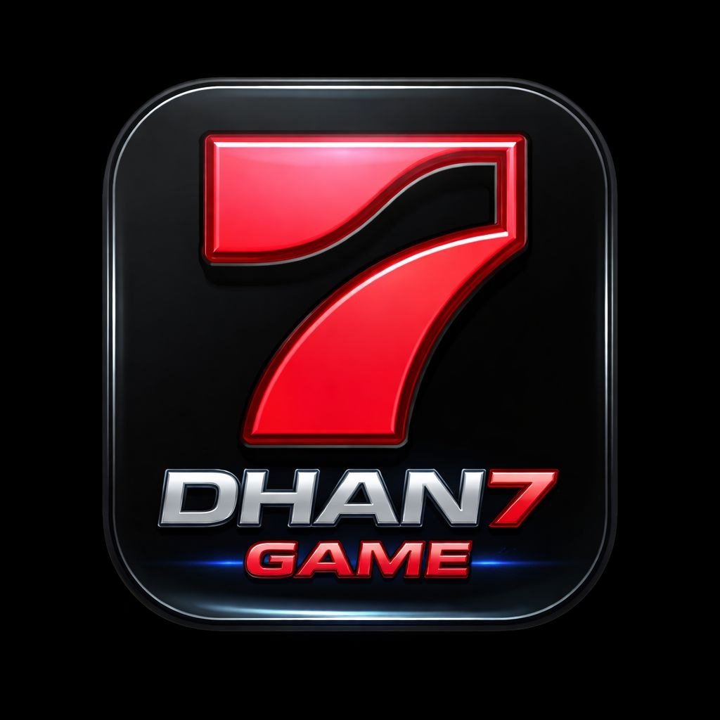 Dhan7 Game official logo design for online gaming app
